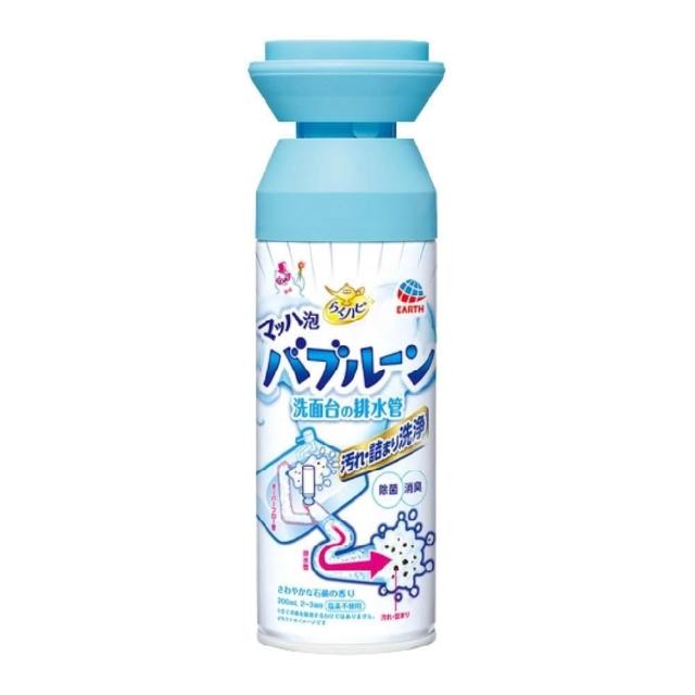 日本地球制药 排水管/马桶泡沫清洁剂200ml