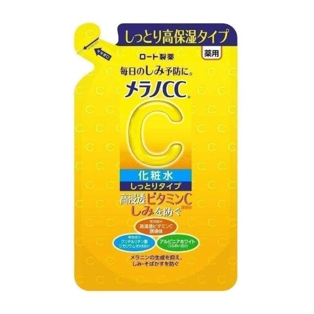 Melano CC 高纯度维他命C美白化妆水(保湿型)170ml 瓶装 补充包 日本乐敦 化粧水 日初居家